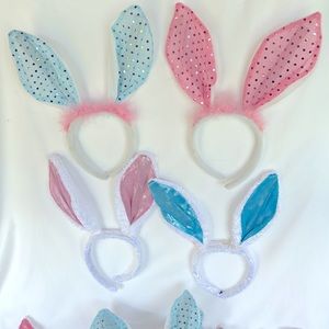 NWOT Set Of 9 Easter Bunny Ears Headband - These Have Never Been Worn